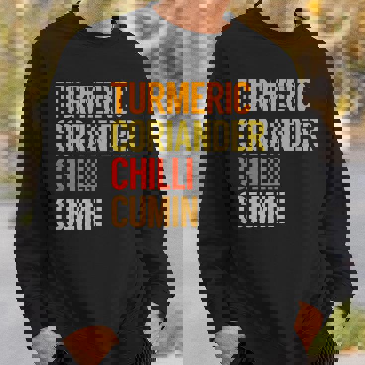 ターメリック コリアンダーチリクミン カレー スウェットシャツ 彼への贈り物