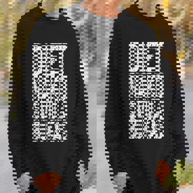 ダイエット ナコ シミュラ ブカス 面白い フィリピン人 スウェットシャツ 彼への贈り物