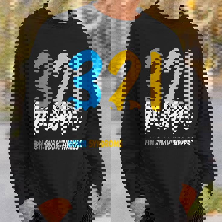 ダウン症啓発 誇り高きトリソミー 21ママダウン症 スウェットシャツ 彼への贈り物
