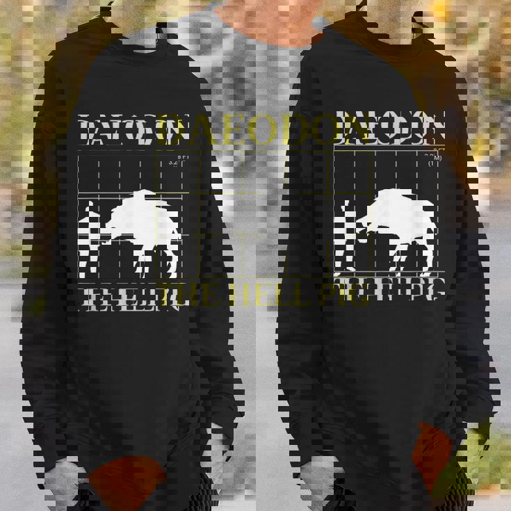 ダエオドン 地獄の豚 先史時代の絶滅した豚 スウェットシャツ 彼への贈り物