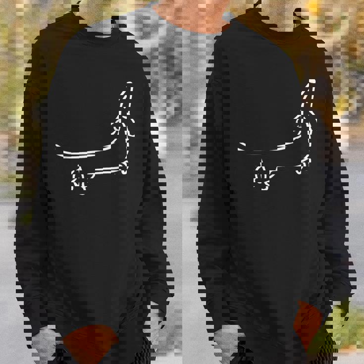 ダックスフンド 犬のモチーフの動物の顔 アートモチーフの犬 スウェットシャツ 彼への贈り物