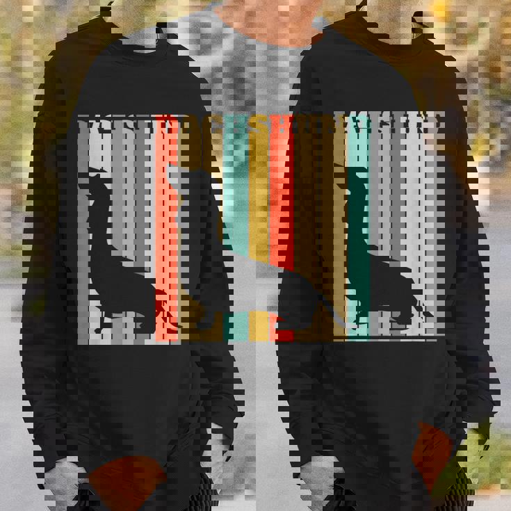 ダックスフンドのギフトレトロなスタイル スウェットシャツ 彼への贈り物