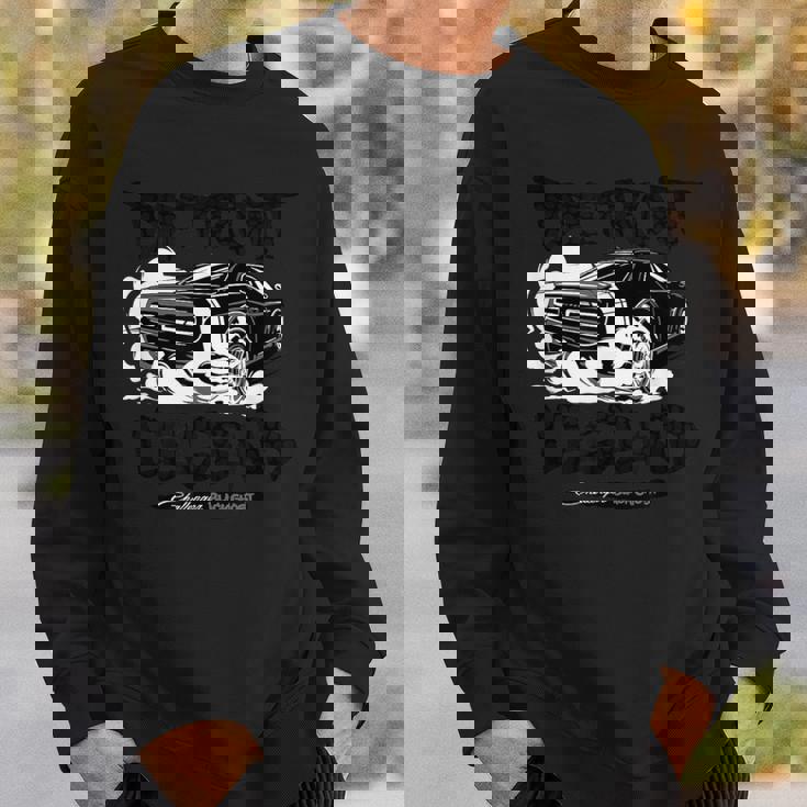 ダッジ・チャレンジャー・ブラック・ゴースト、デトロイト・レジェンド スウェットシャツ 彼への贈り物