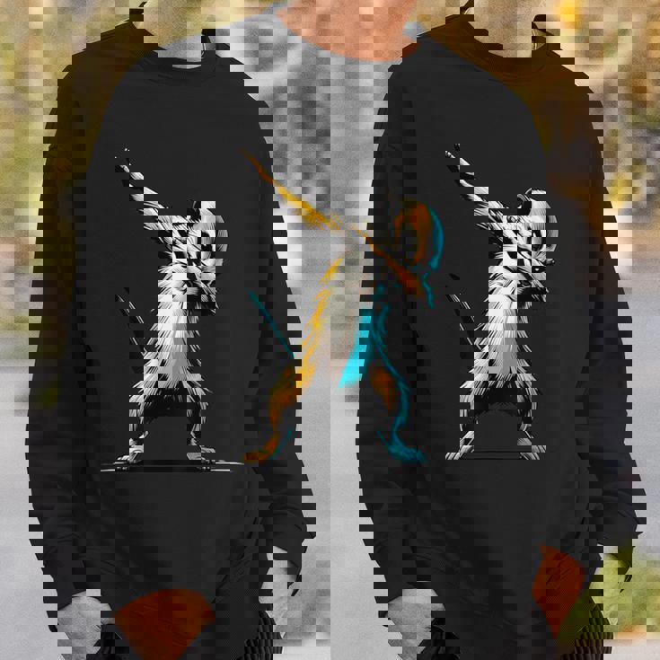 ダビングするミーアキャット 面白いモチーフ 踊るダブ スリケート スウェットシャツ 彼への贈り物