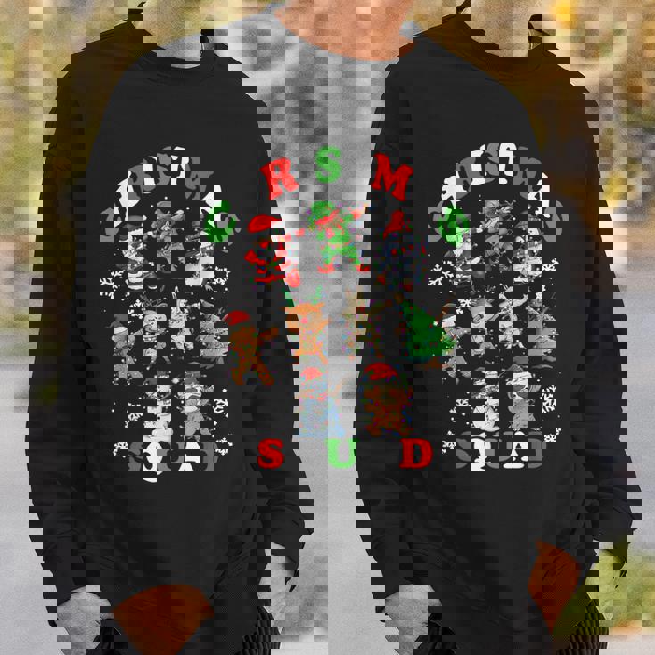 ダビングクリスマスブリークリスマスセーターサンタダブスクワッドキッズボーイ スウェットシャツ 彼への贈り物