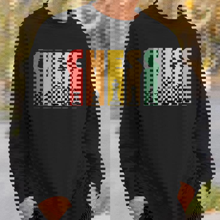 チェス レトロデザイン 戦略思考スポーツギフト スウェットシャツ 彼への贈り物