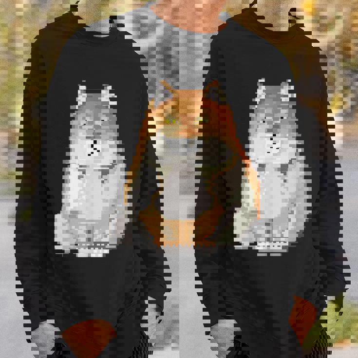 チベットスナギツネ ドット絵 ピクセルアート 虚無 ゲーム レトロゲーム ミーム スウェットシャツ 彼への贈り物