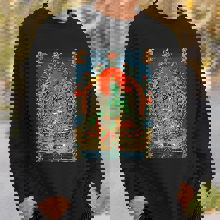 チベットタンカ サムサラ 曼荼羅 生命の輪 仏教 スウェットシャツ 彼への贈り物