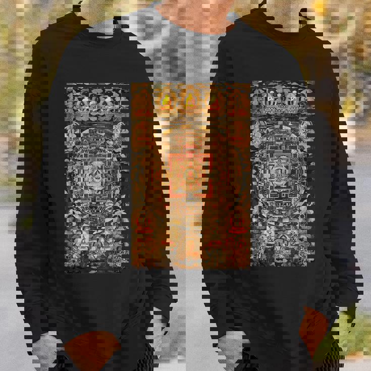 チベット曼荼羅 仏教 スピリチュアル タンカ 芸術 仏教 スウェットシャツ 彼への贈り物