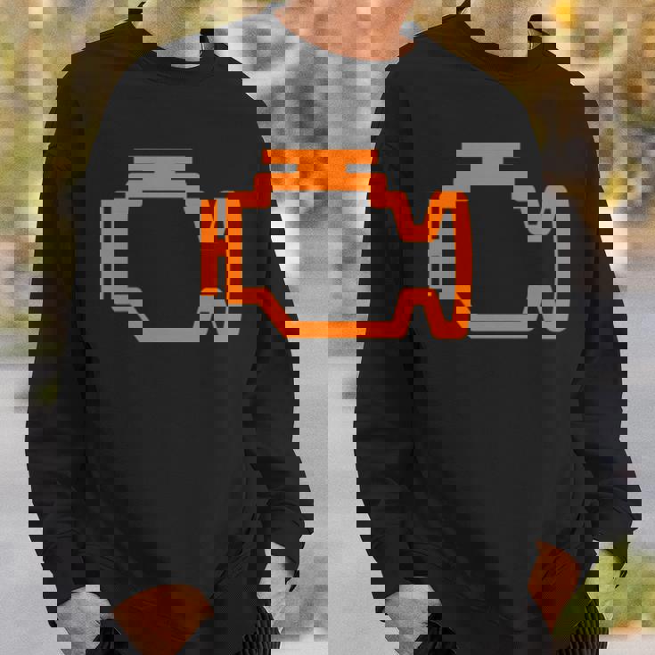 チューナーカー ガイ Ledチェックエンジンライト スウェットシャツ 彼への贈り物