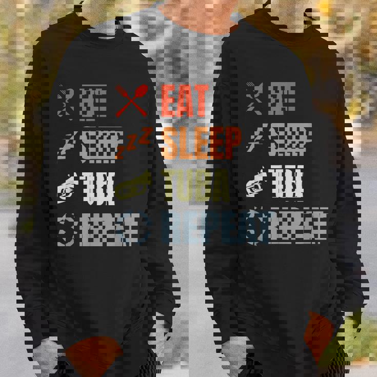 チューバ奏者スケジュール チューバ愛好家 金管楽器 スウェットシャツ 彼への贈り物