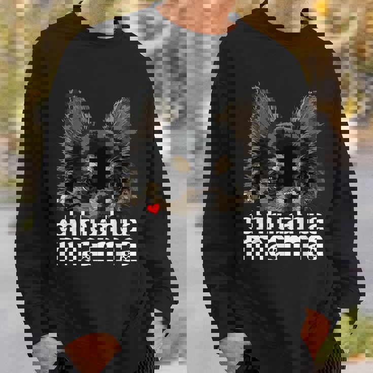 チワワ ママ チワワ 長髪 ママ ママ チワワ 犬 スウェットシャツ 彼への贈り物