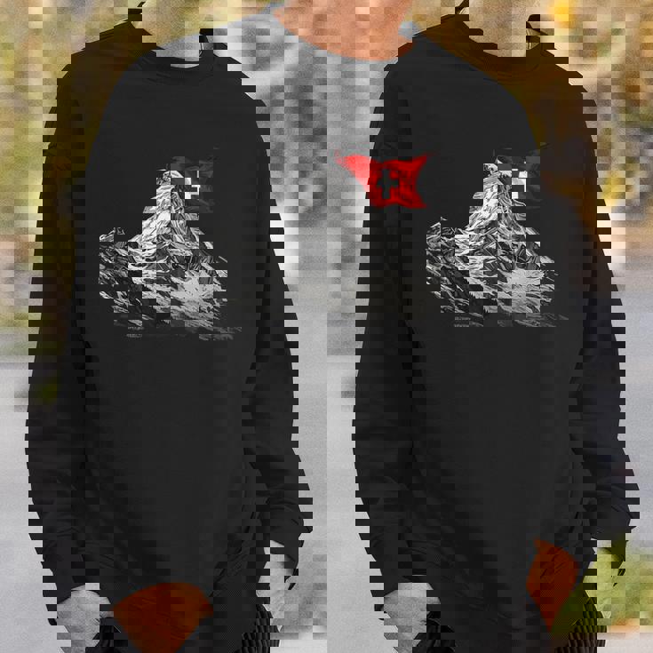 ツェルマットのマッターホルン スイス アルプス山脈 スウェットシャツ 彼への贈り物