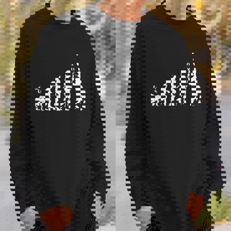 テニスの面白い進化 スウェットシャツ 彼への贈り物