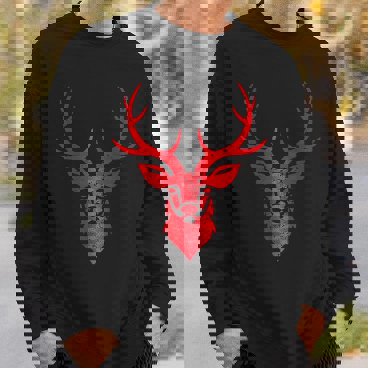 ディア シャレー アントラーズ レトロ スタッグ アントラーズ ヴィンテージ お土産 スウェットシャツ 彼への贈り物