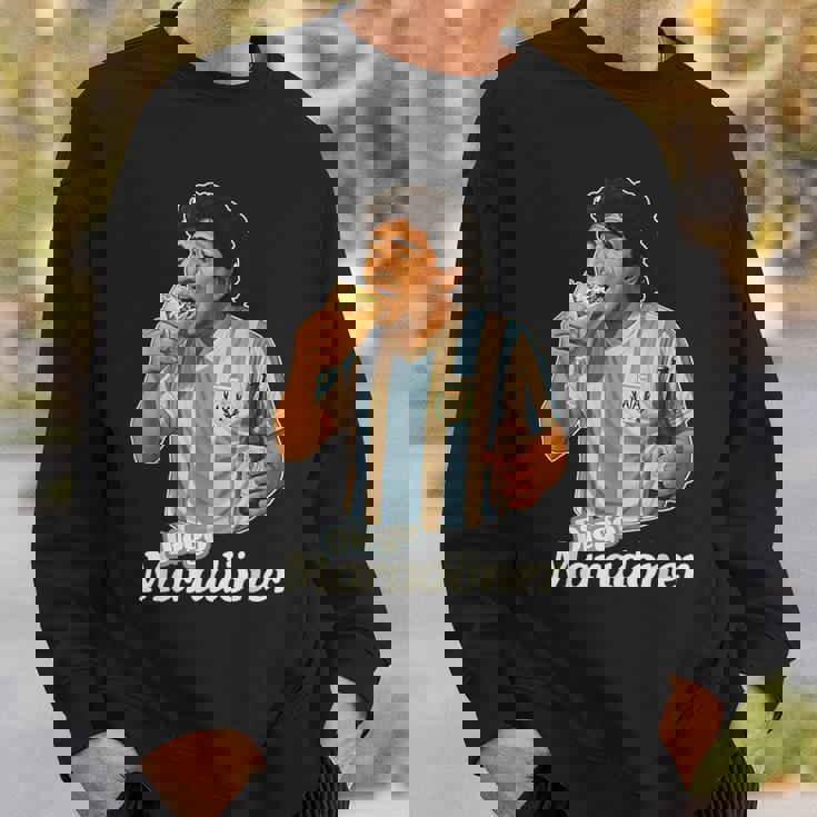 ディエゴ・マラドーナー X デリシャス ドニ ミーム ドナー ケバブ好き スウェットシャツ 彼への贈り物