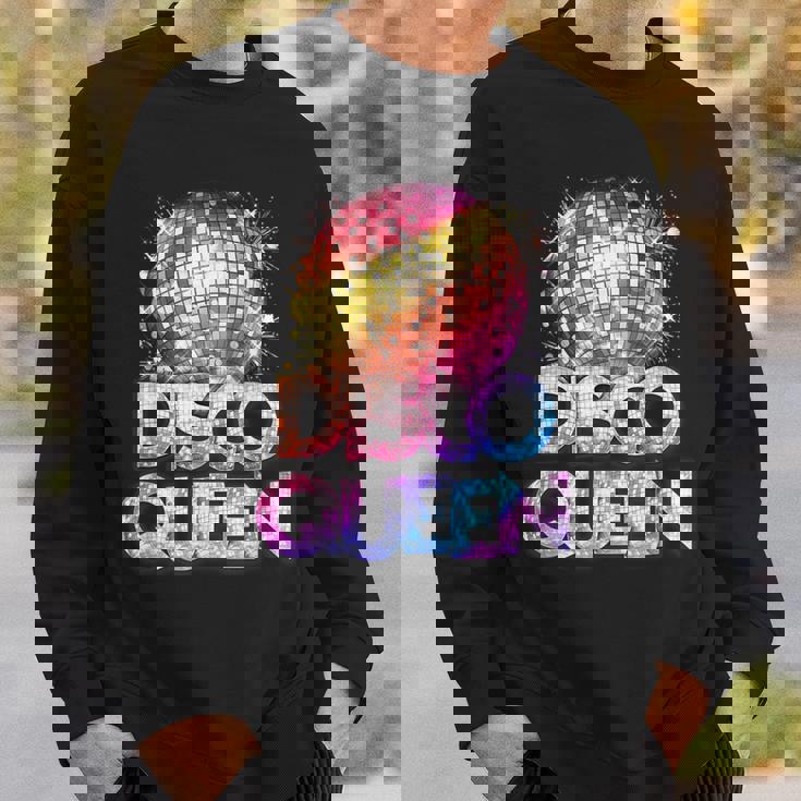 ディスコクイーン-70年代のディスコをテーマにしたヴィンテージ70年代のコスチューム スウェットシャツ 彼への贈り物