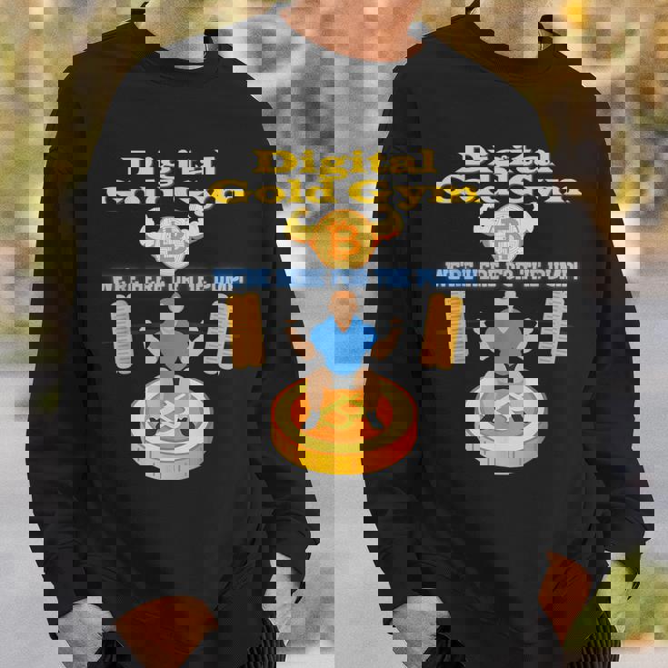 デジタルゴールドジム エクササイズ ビットコインギア クリプトジムウェア スウェットシャツ 彼への贈り物