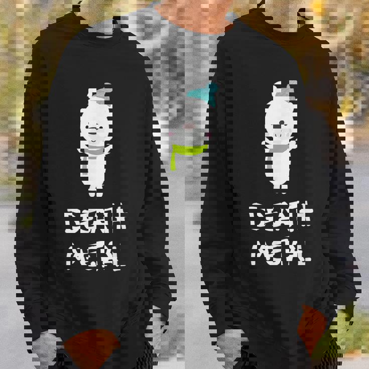 デスメタル ホッキョクグマ Cute Polar Bear Metalhead Death Metal スウェットシャツ 彼への贈り物