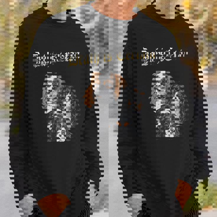 デス・イズ・サステイン・ファニー・キャバリア・キング・チャールズ・スパニエル スウェットシャツ 彼への贈り物