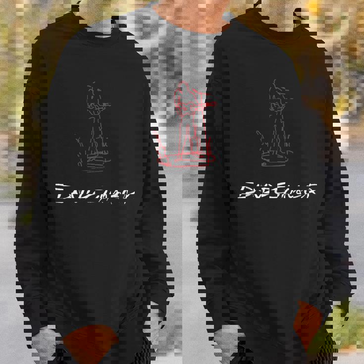 デヴィッド・ギルモア オン・ア・アイランド 赤と白のスケッチ スウェットシャツ 彼への贈り物