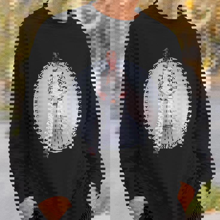 デヴィッド・ボウイ 空で待っている写真 ブライアン・ウォード スウェットシャツ 彼への贈り物