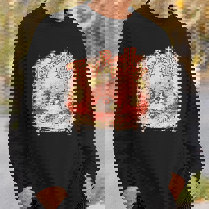 トイプードル かわいい いぬ 子犬 ペット おもしろ 動物 アート イラスト スウェットシャツ 彼への贈り物