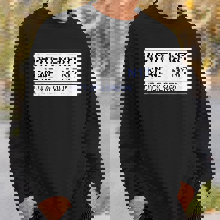 トッテナム フットボールチーム ホワイト ハートレーン ストリートサイン スウェットシャツ 彼への贈り物