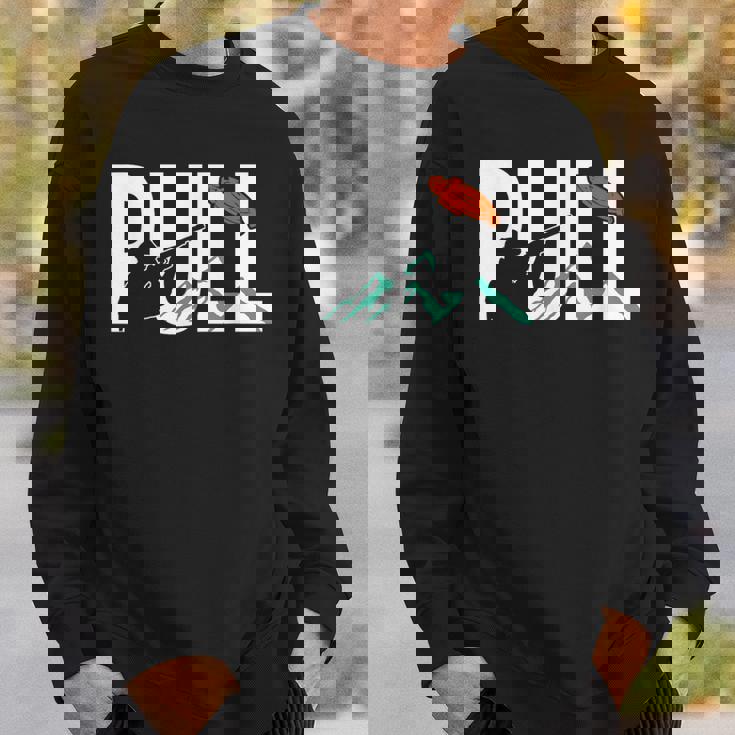 トラップ射撃 クレイピジョン射撃射撃インストラクター スウェットシャツ 彼への贈り物