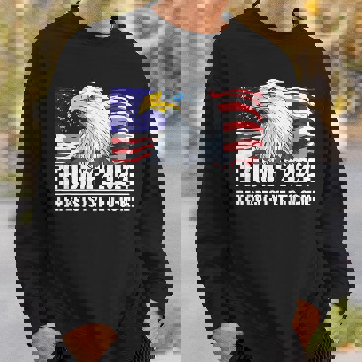 トランプ 2024年 イーグル アメリカ国旗 ドナルド・トランプ選挙 2024年 スウェットシャツ 彼への贈り物