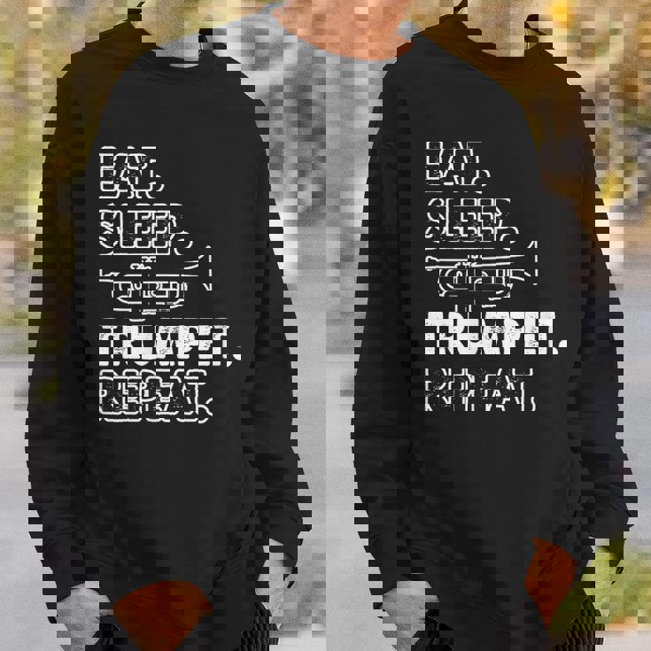 トランペッターのための面白いトランペット格言モチーフ スウェットシャツ 彼への贈り物