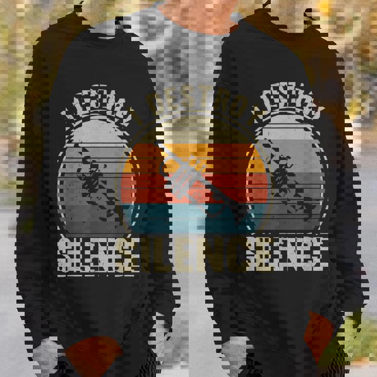 トランペット奏者 I Destroyilence Recto Trumpet Lovers スウェットシャツ 彼への贈り物