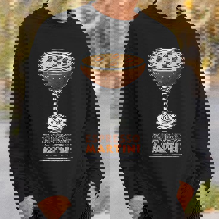 トレンディなエスプレッソマティーニコーヒーカクテル。 スウェットシャツ 彼への贈り物