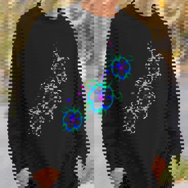 トロピカルカラー ハワイアン ホヌー ウミガメ スウェットシャツ 彼への贈り物