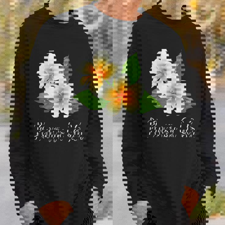 トロピカルプルメリアフランジパニー スウェットシャツ 彼への贈り物