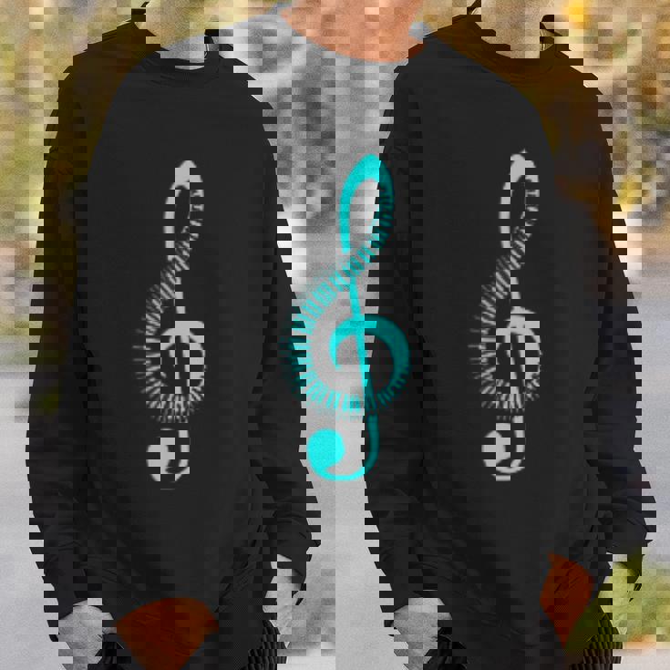 ト音記号の音符ピアノの象徴性ト音記号記号 スウェットシャツ 彼への贈り物