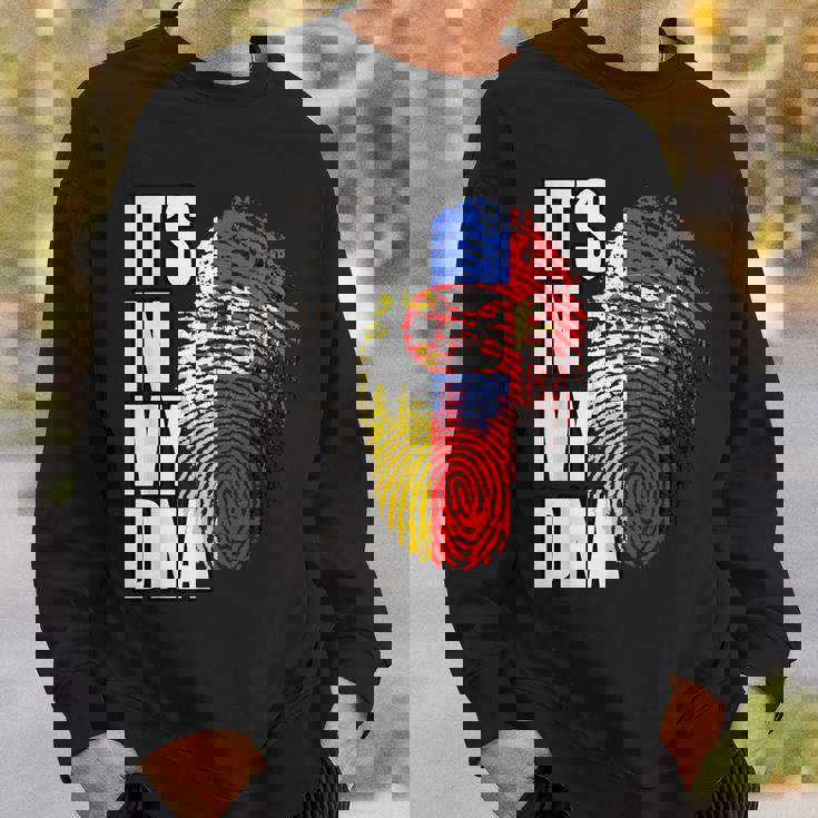 ドイツとセルビアのdna遺産フラグ スウェットシャツ 彼への贈り物