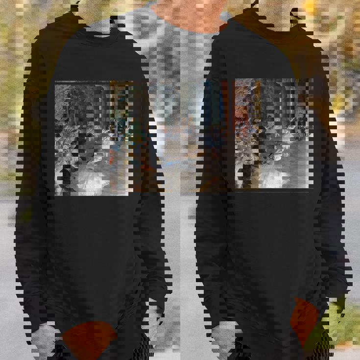 ドガ 舞台上でのリハーサル 現代美術 絵画 スウェットシャツ 彼への贈り物