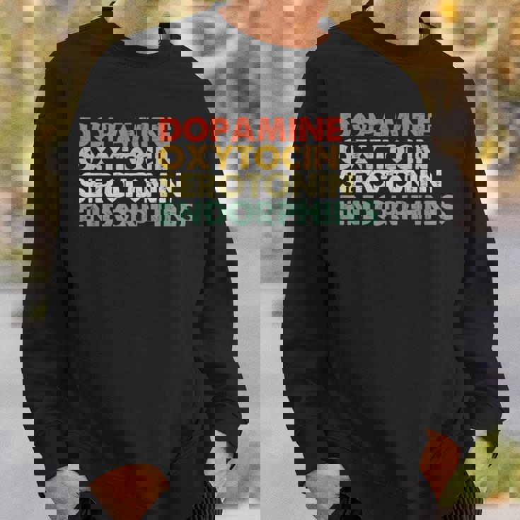 ドーパミン オキシトシン セロトニン エンドルフィン ハッピーホルモン スウェットシャツ 彼への贈り物