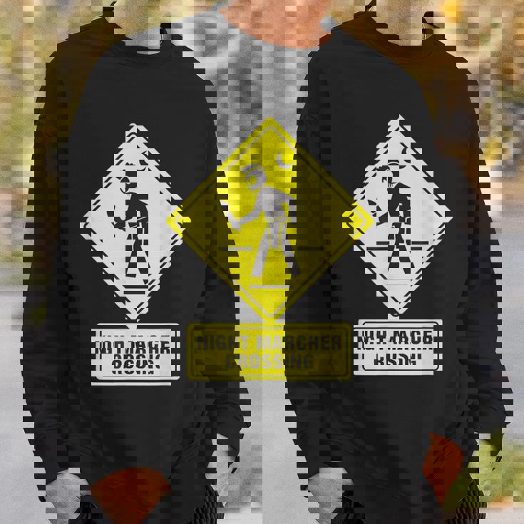 ナイトマーチャークロッシングハワイゴースト面白い スウェットシャツ 彼への贈り物