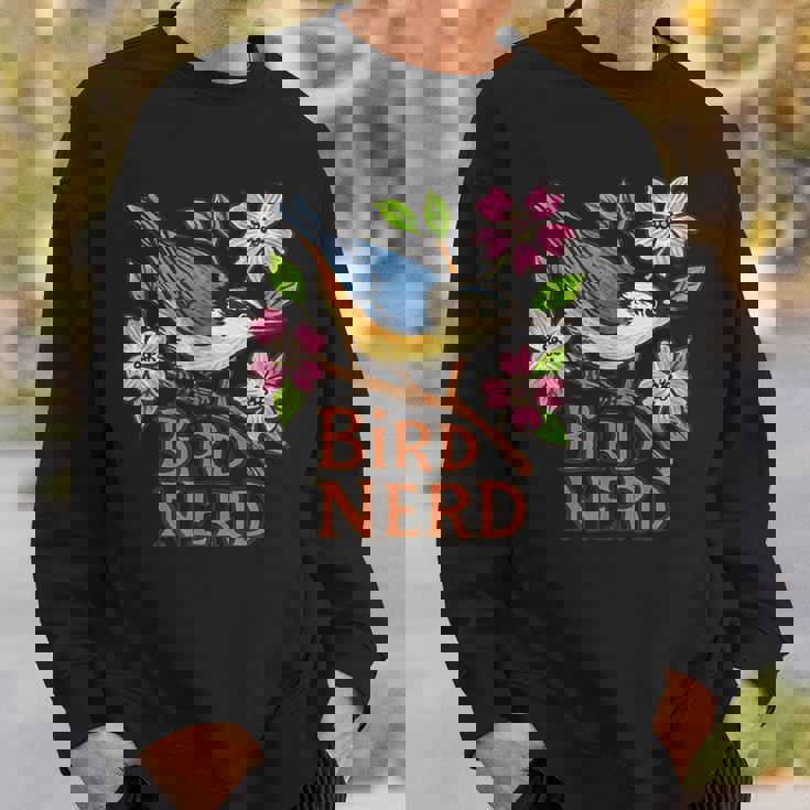 ナツハッチ 鳥 オタク ハナミズキ 木 アート スウェットシャツ 彼への贈り物