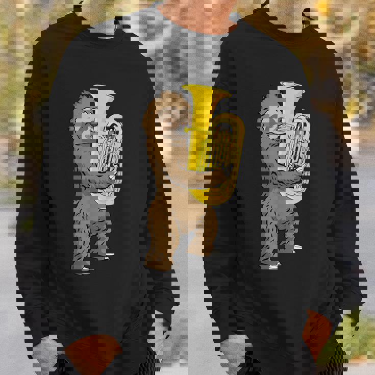 ナマケモノ 恋人 チューバ プレーヤー ミュージック ビッグバンド チューバ スウェットシャツ 彼への贈り物