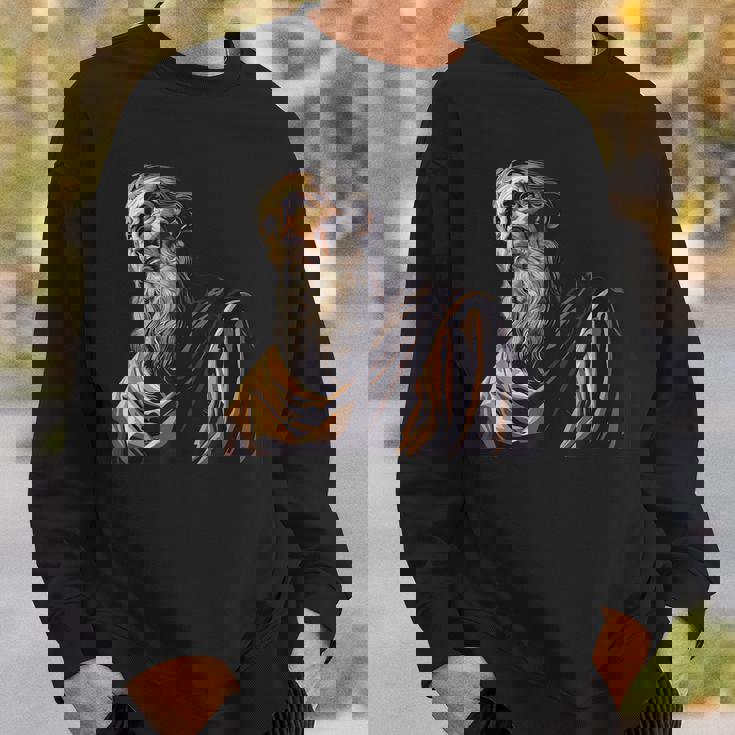 ニッサのグレゴリー 古い絵画 スウェットシャツ 彼への贈り物