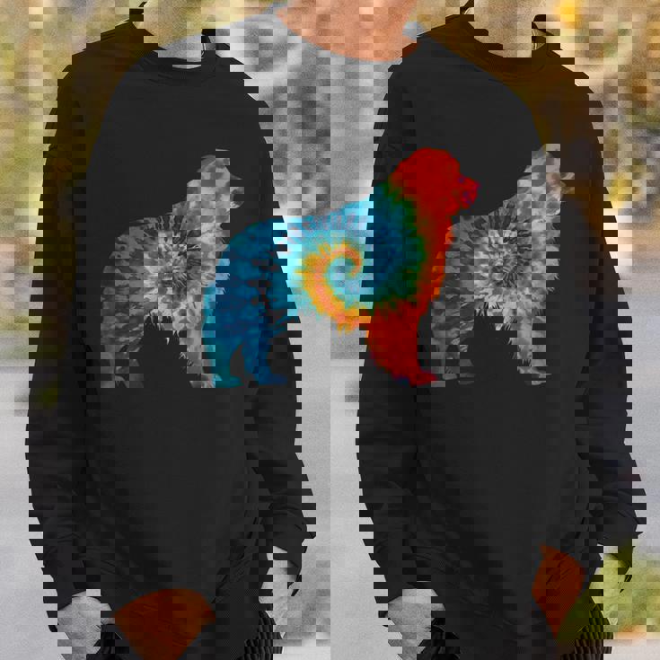 ニューファンドランド犬のレトロなデザイン スウェットシャツ 彼への贈り物