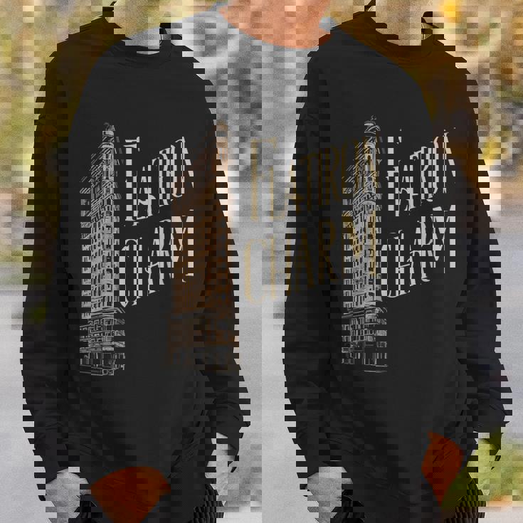 ニューヨークチャームフラットアイアンビルディング スウェットシャツ 彼への贈り物