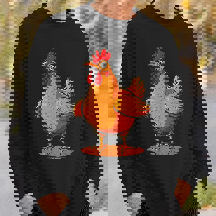ニワトリとオンドリの胸のコスチューム スウェットシャツ 彼への贈り物