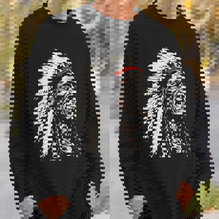 ネイティブアメリカン インディアン マルチカラー ビンテージデザイン スウェットシャツ 彼への贈り物