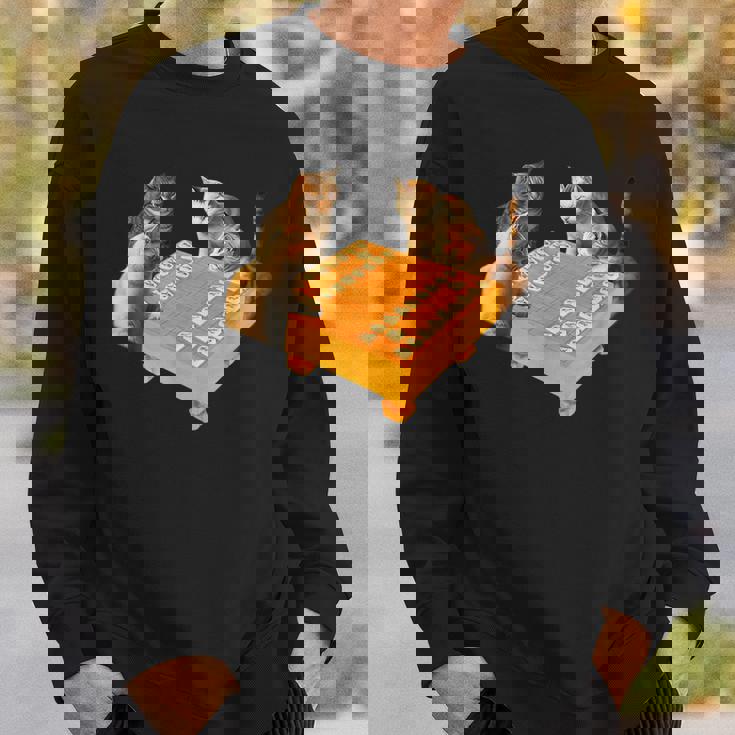 ネコ 猫 将棋 面白いtシャツ 面白い 服 おもしろ グッズ ネタ ウケ狙い メンズ 棋士 おもしろグッズ スウェットシャツ 彼への贈り物