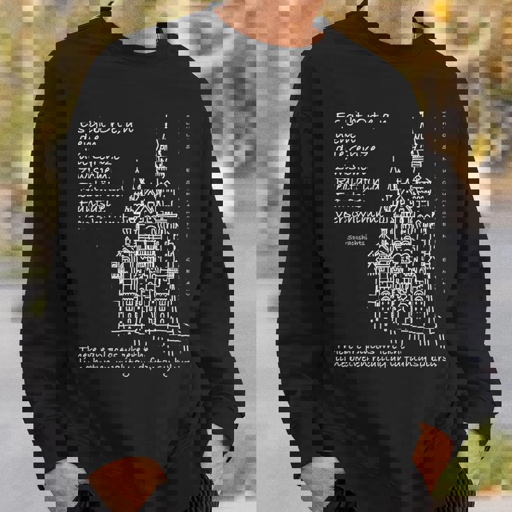 ノイシュヴァンシュタイン城 バイエルン ドイツ ドイツ語 英語 スウェットシャツ 彼への贈り物