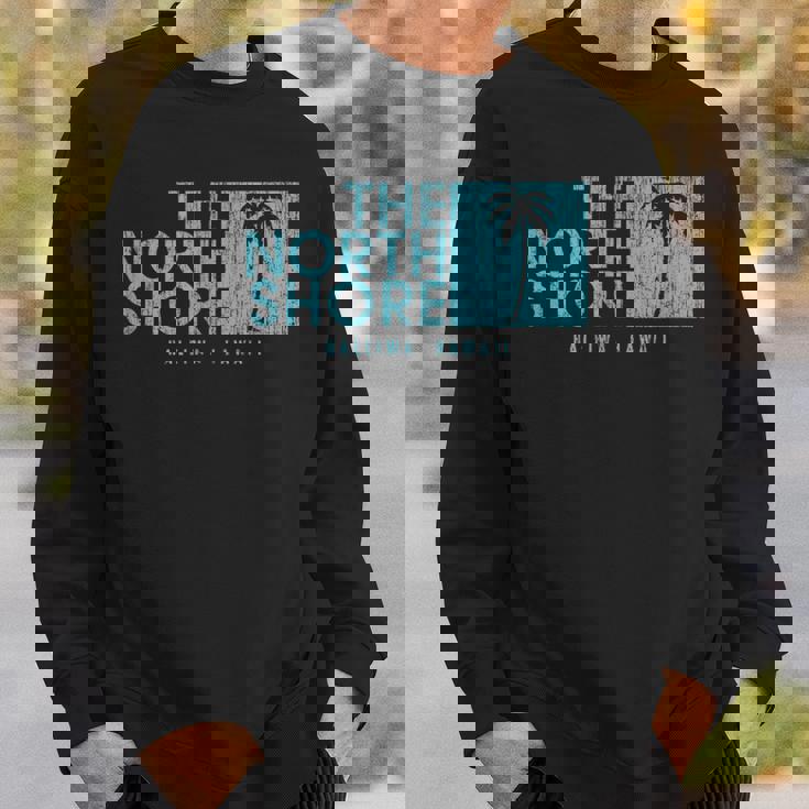 ノースショア ハワイ ヤシの木 ビンテージスタイル スウェットシャツ 彼への贈り物